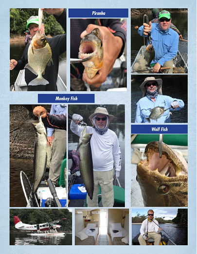 Collage of fishing in Brazil